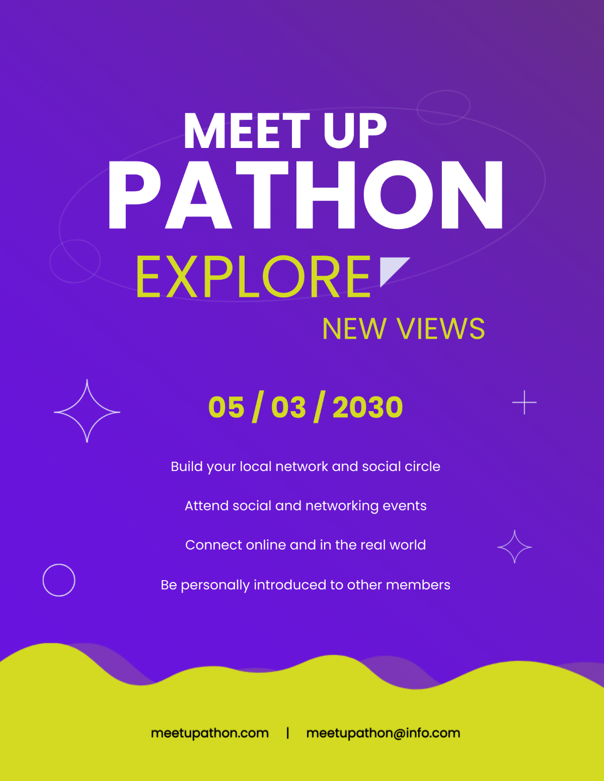Meetup Event Flyer Template