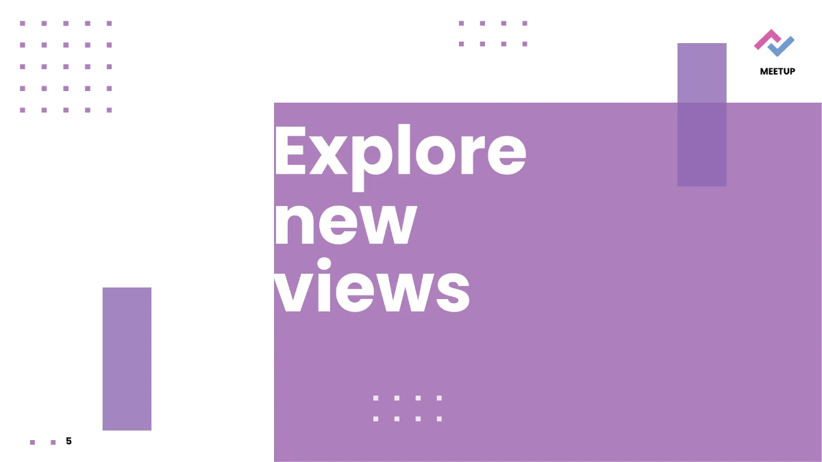 Free Meetup Event Presentation Template to Edit Online