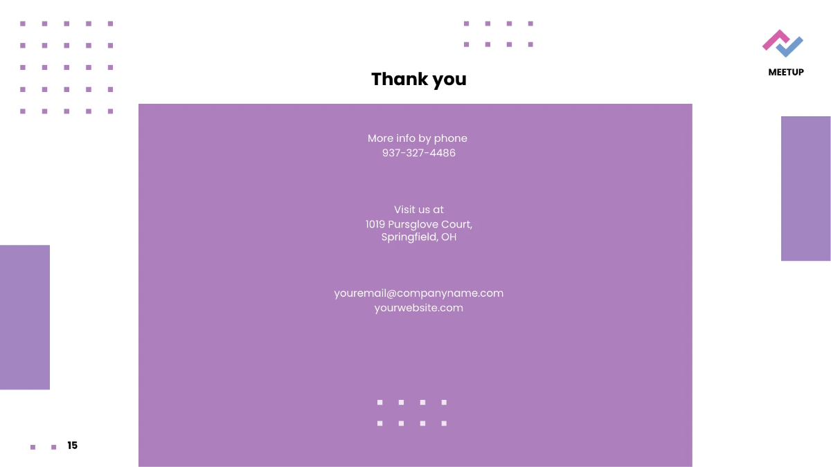 Free Meetup Event Presentation Template to Edit Online