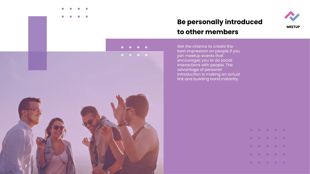 Free Meetup Event Presentation Template to Edit Online