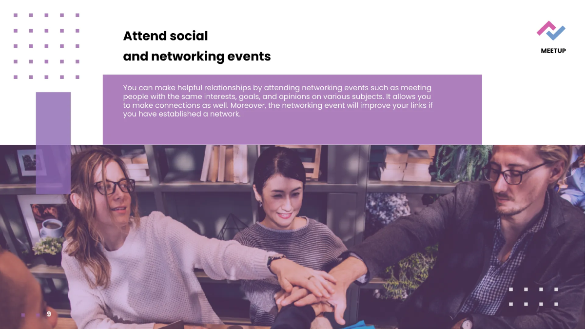 Free Meetup Event Presentation Template to Edit Online