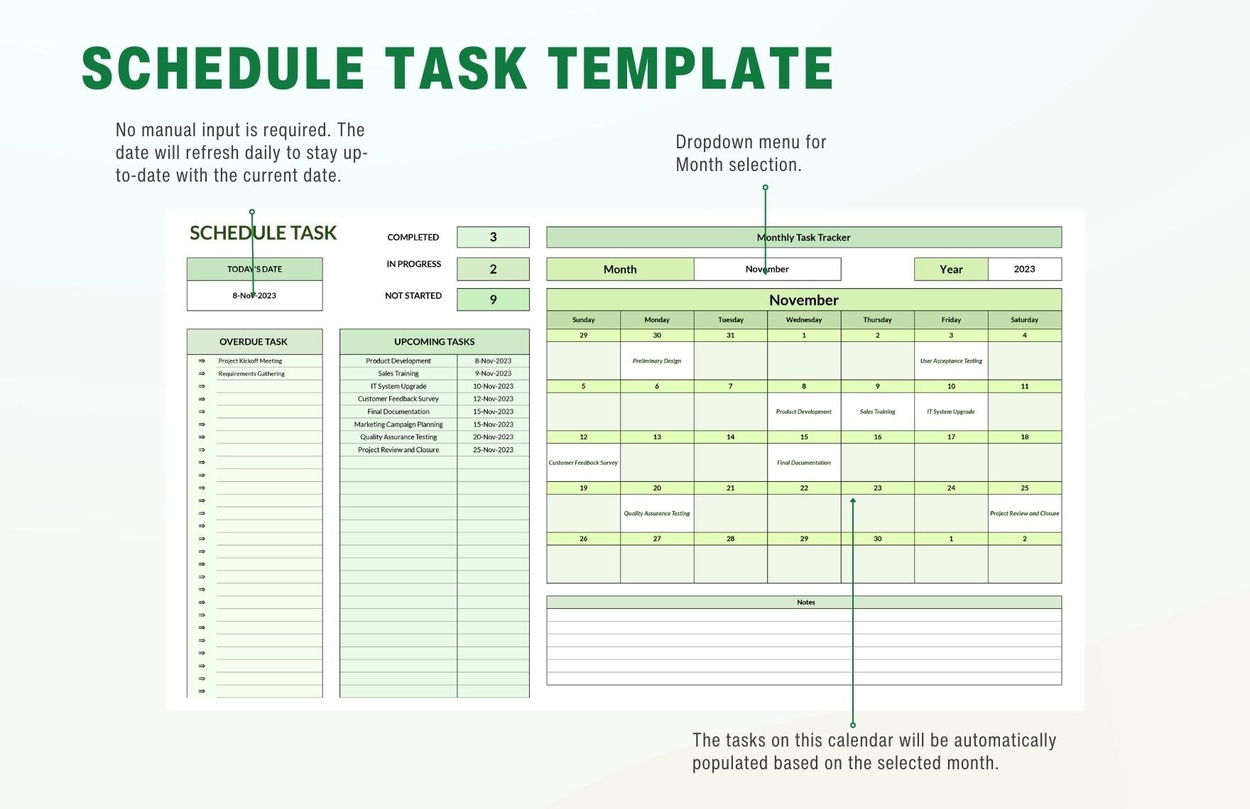 Schedule Task Template
