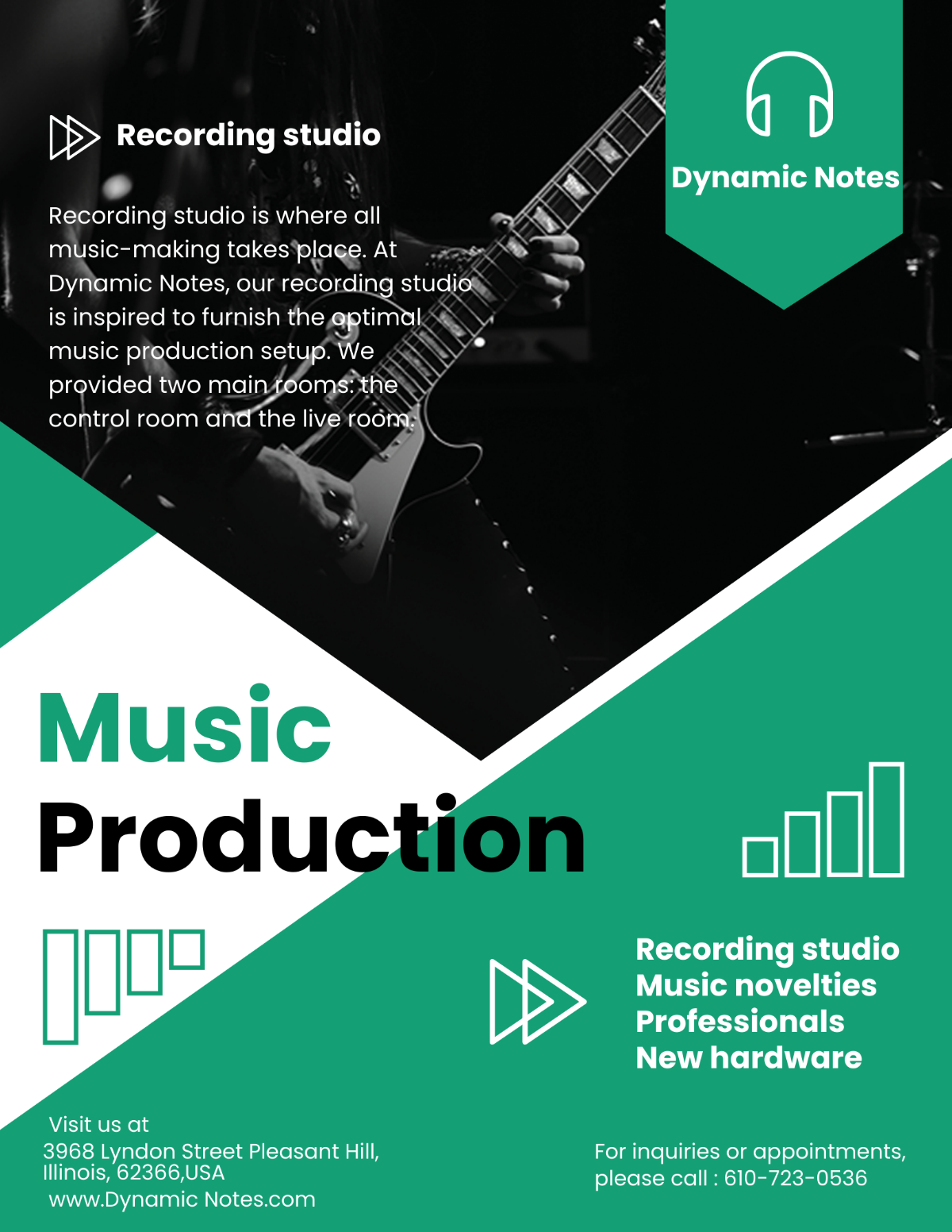 Music Production Flyer Template - Edit Online & Download