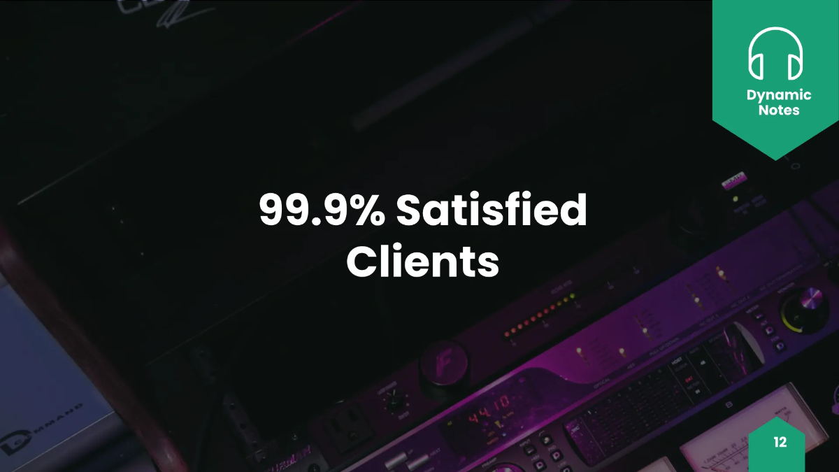 Free Music Production Presentation Template to Edit Online