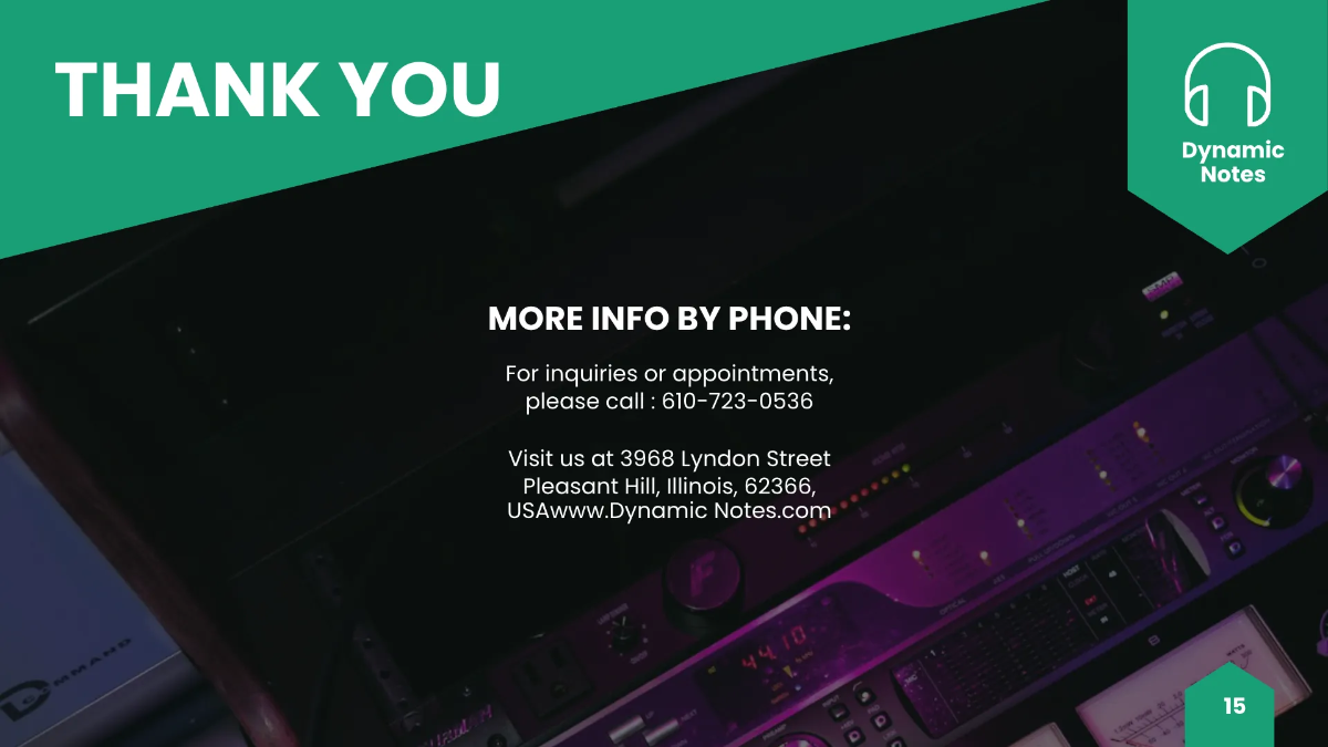 Free Music Production Presentation Template to Edit Online