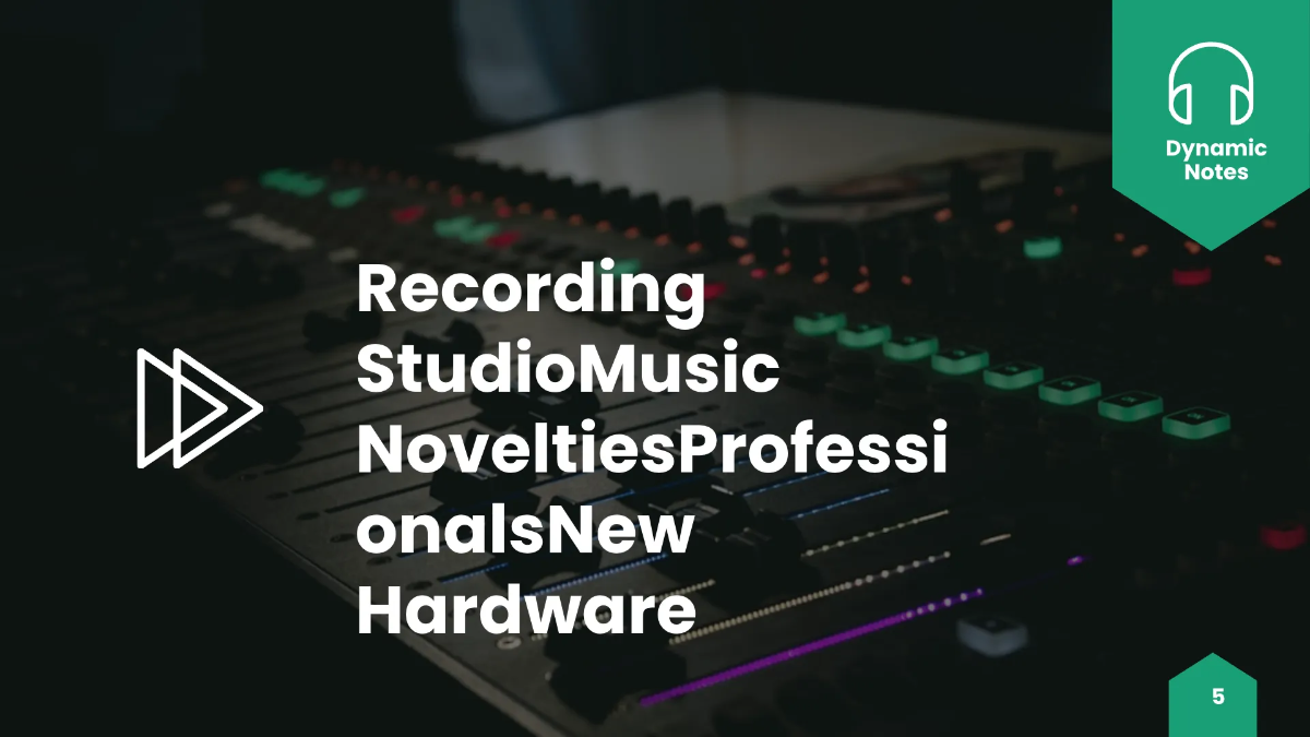 Free Music Production Presentation Template to Edit Online