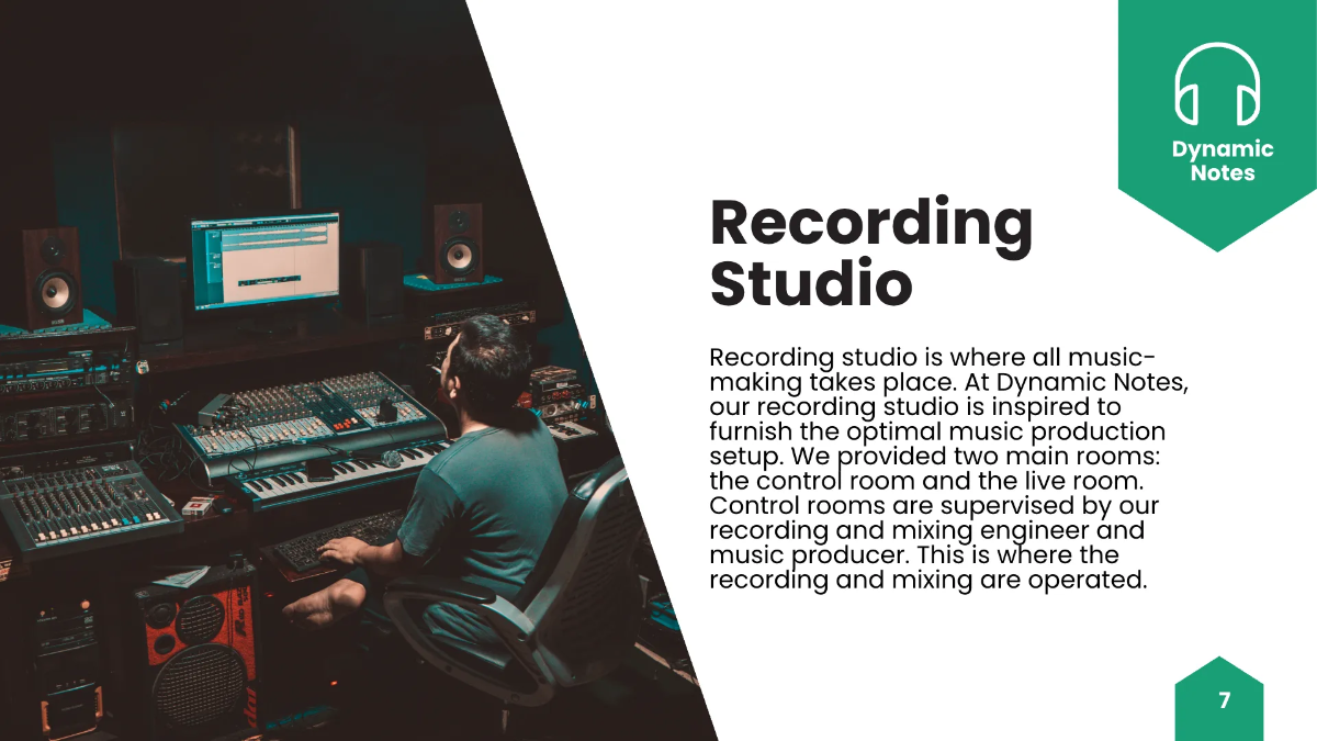 Free Music Production Presentation Template to Edit Online