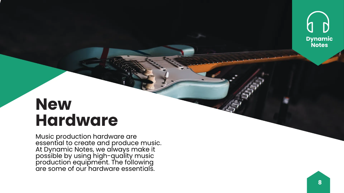 Free Music Production Presentation Template to Edit Online