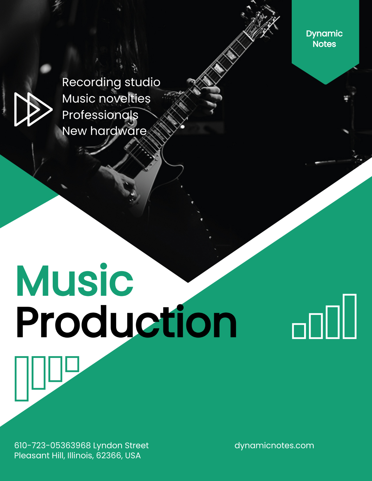 Music Production Pamphlet Template