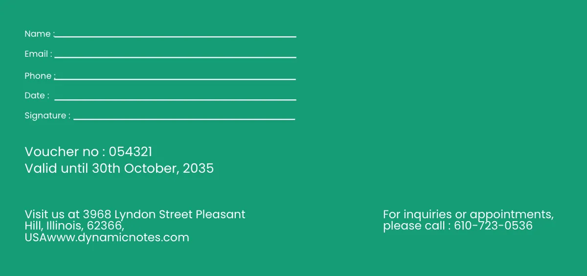 Free Music Production Voucher Template to Edit Online