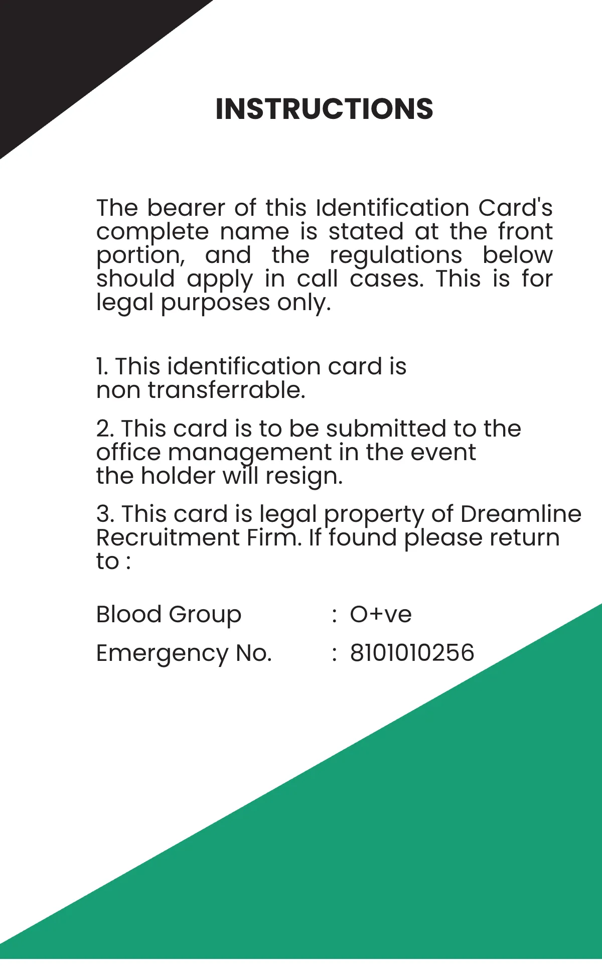 Free Music Production ID Card Template to Edit Online