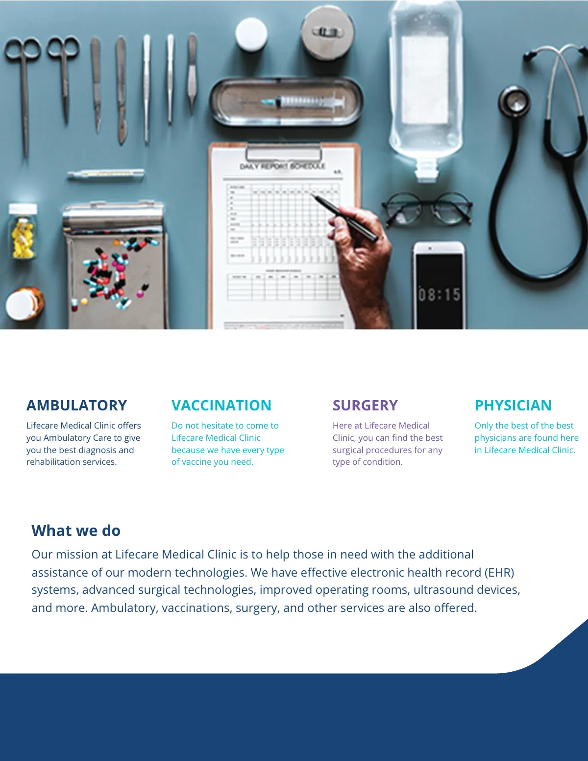 Free Clinic Pamphlet Template to Edit Online