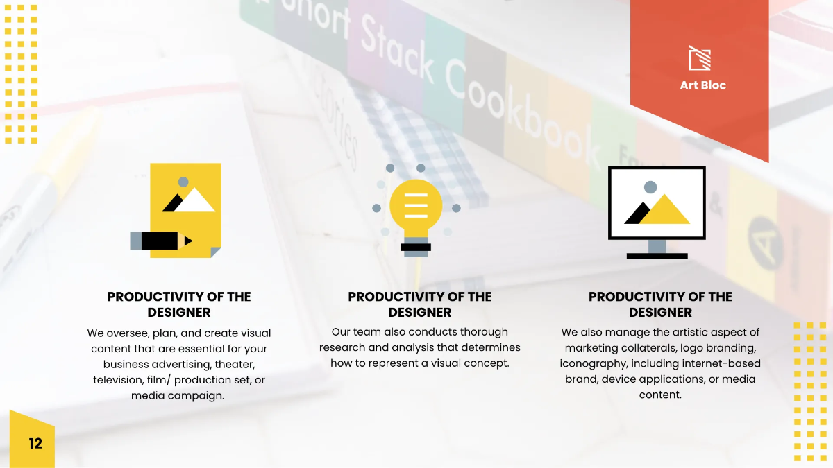 Free Art Director Presentation Template to Edit Online