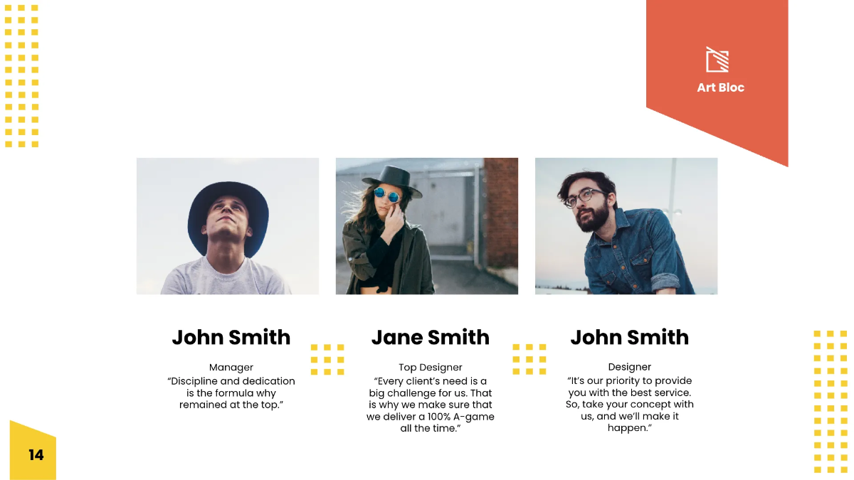 Free Art Director Presentation Template to Edit Online