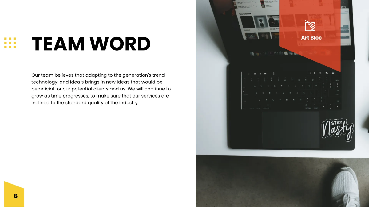 Free Art Director Presentation Template to Edit Online