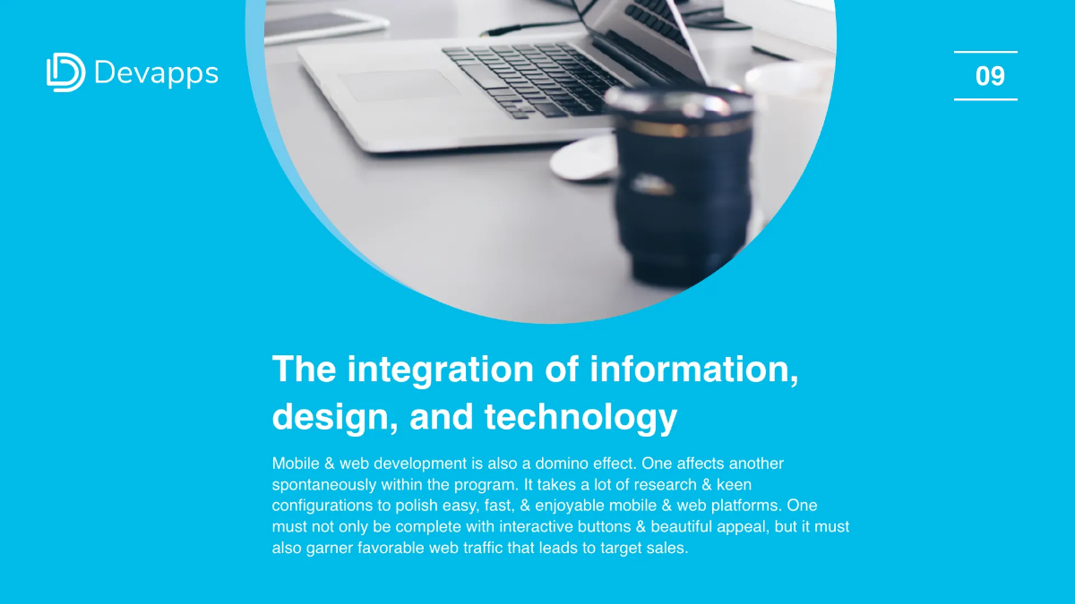 Free Web and Mobile App Development Services Presentation Template to Edit Online