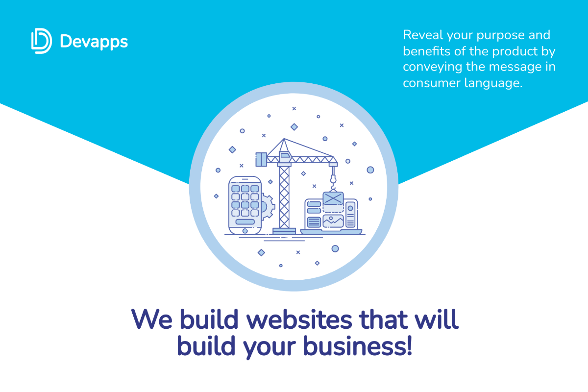 Web and Mobile App Development Services Postcard Template