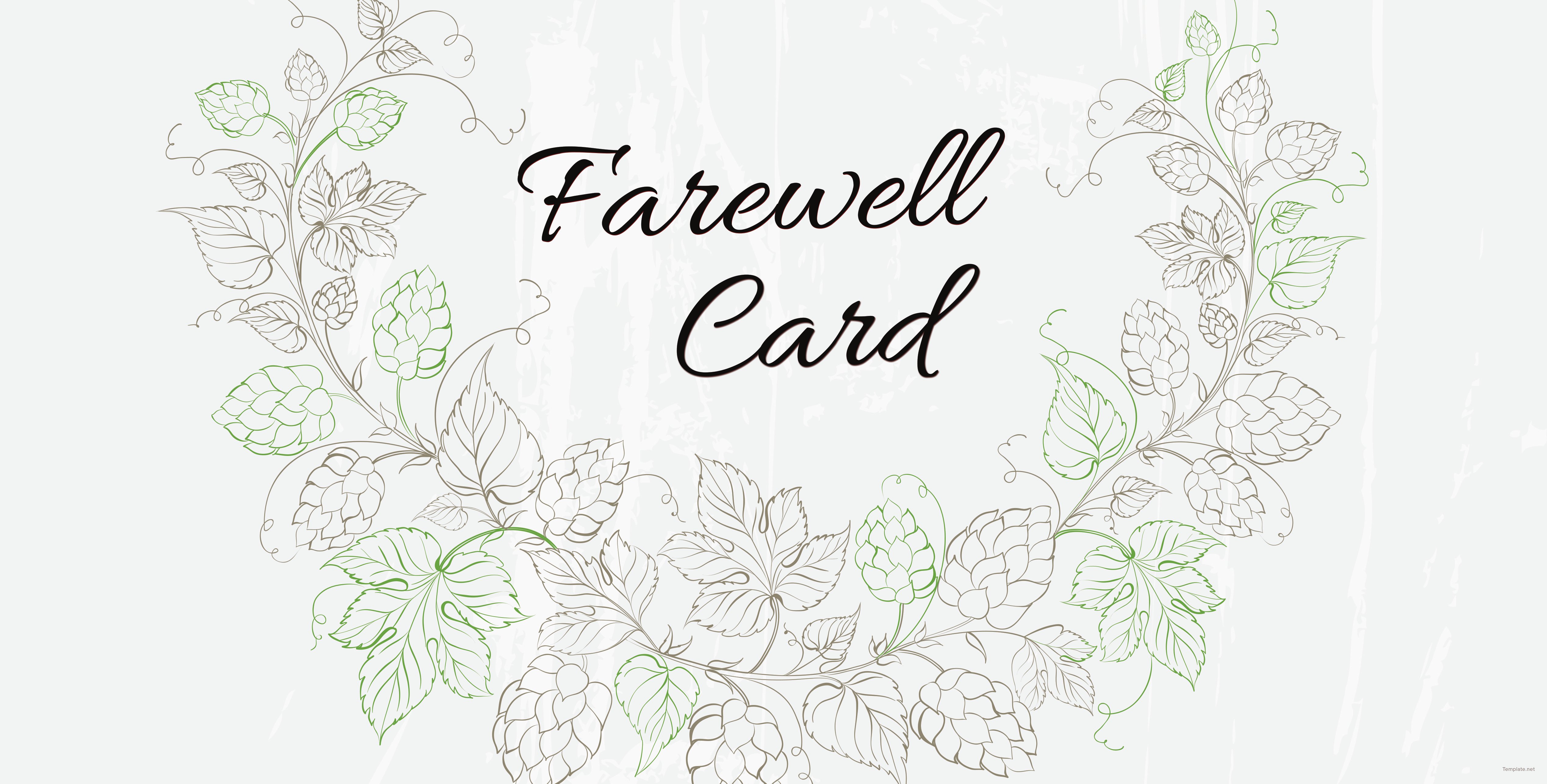 Free Printable Farewell Card Template