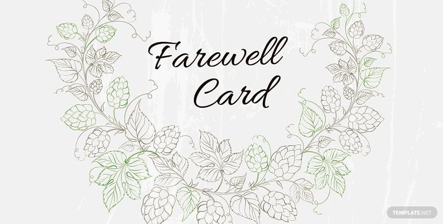 Farewell Invitation Card Template
