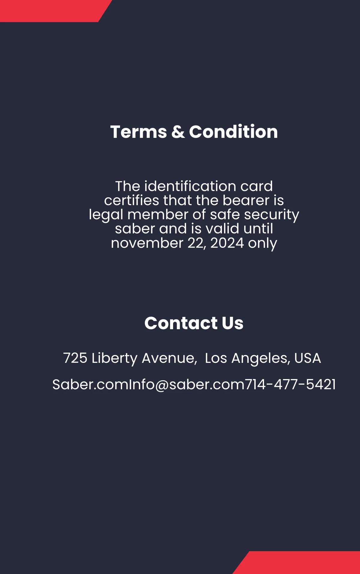 Free Security Guard Services ID Card Template to Edit Online