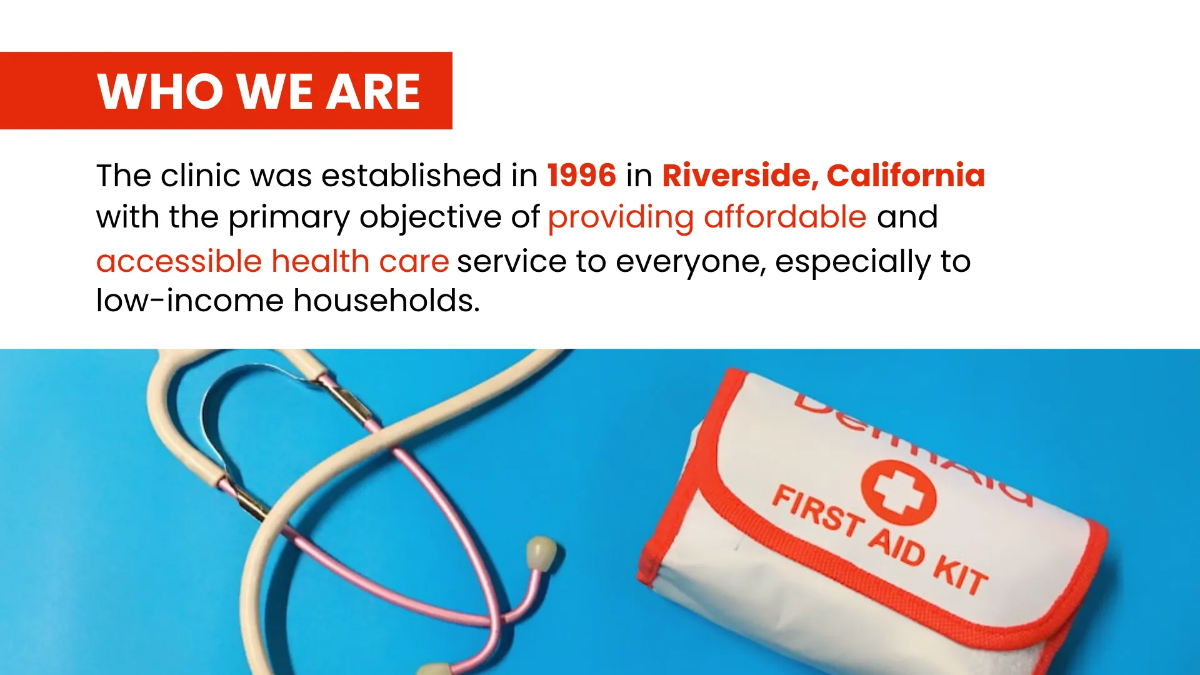 Free Medical Clinic Presentation Template to Edit Online