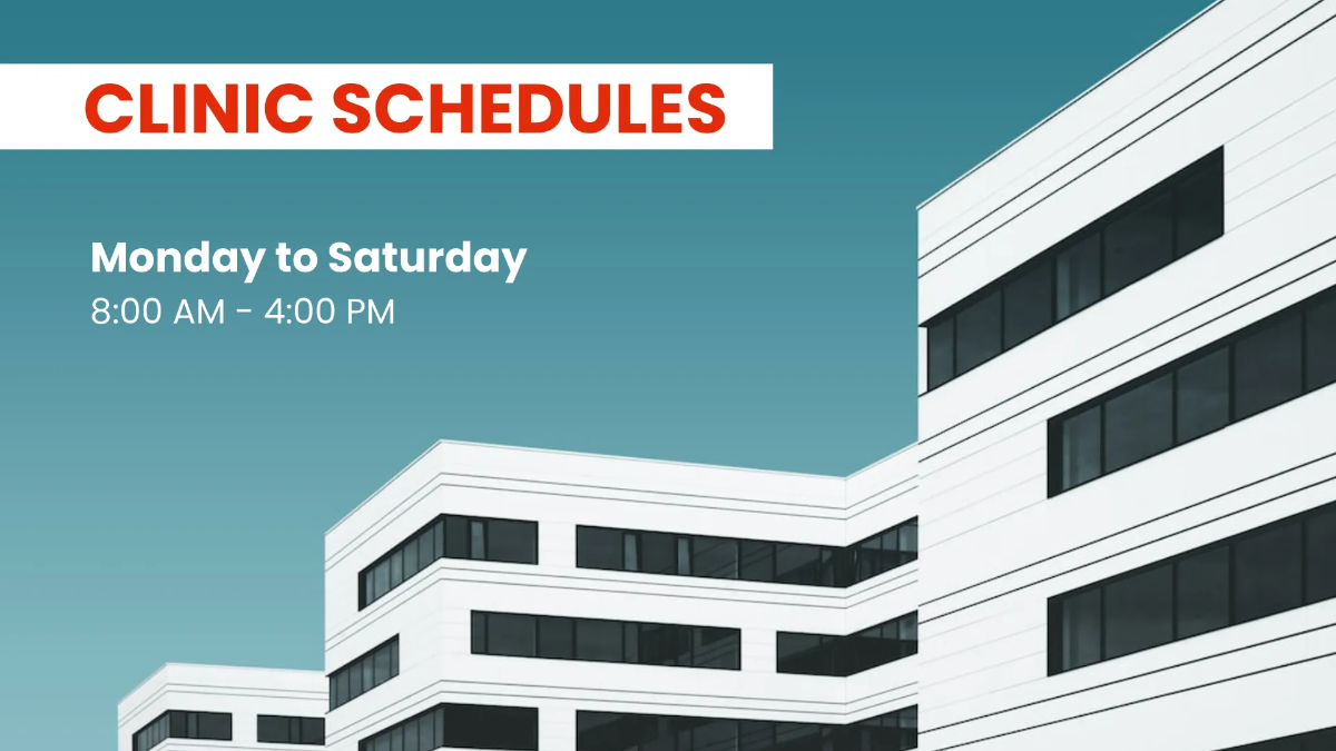 Free Medical Clinic Presentation Template to Edit Online
