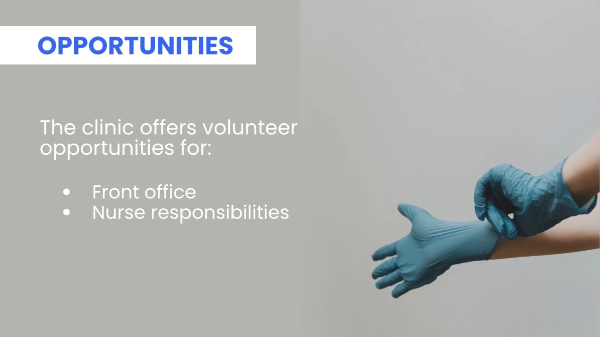 Free Medical Clinic Presentation Template to Edit Online