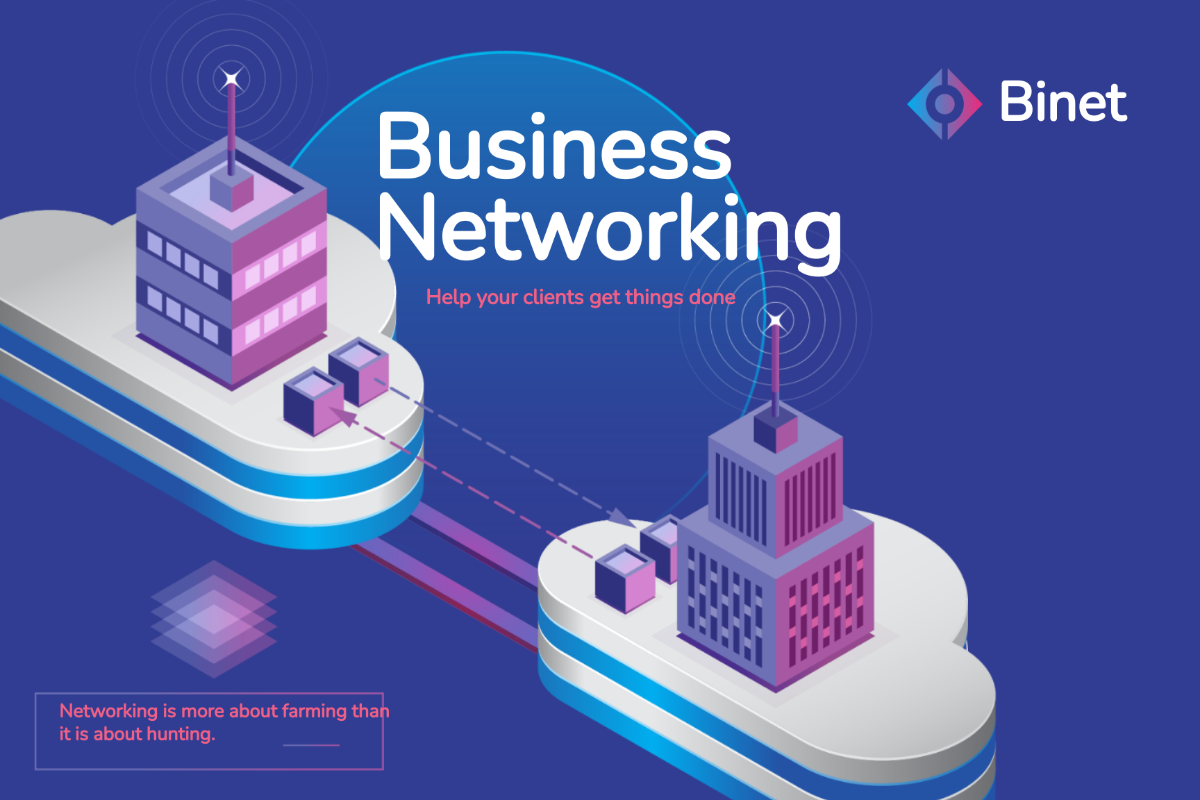Business Networking Postcard Template