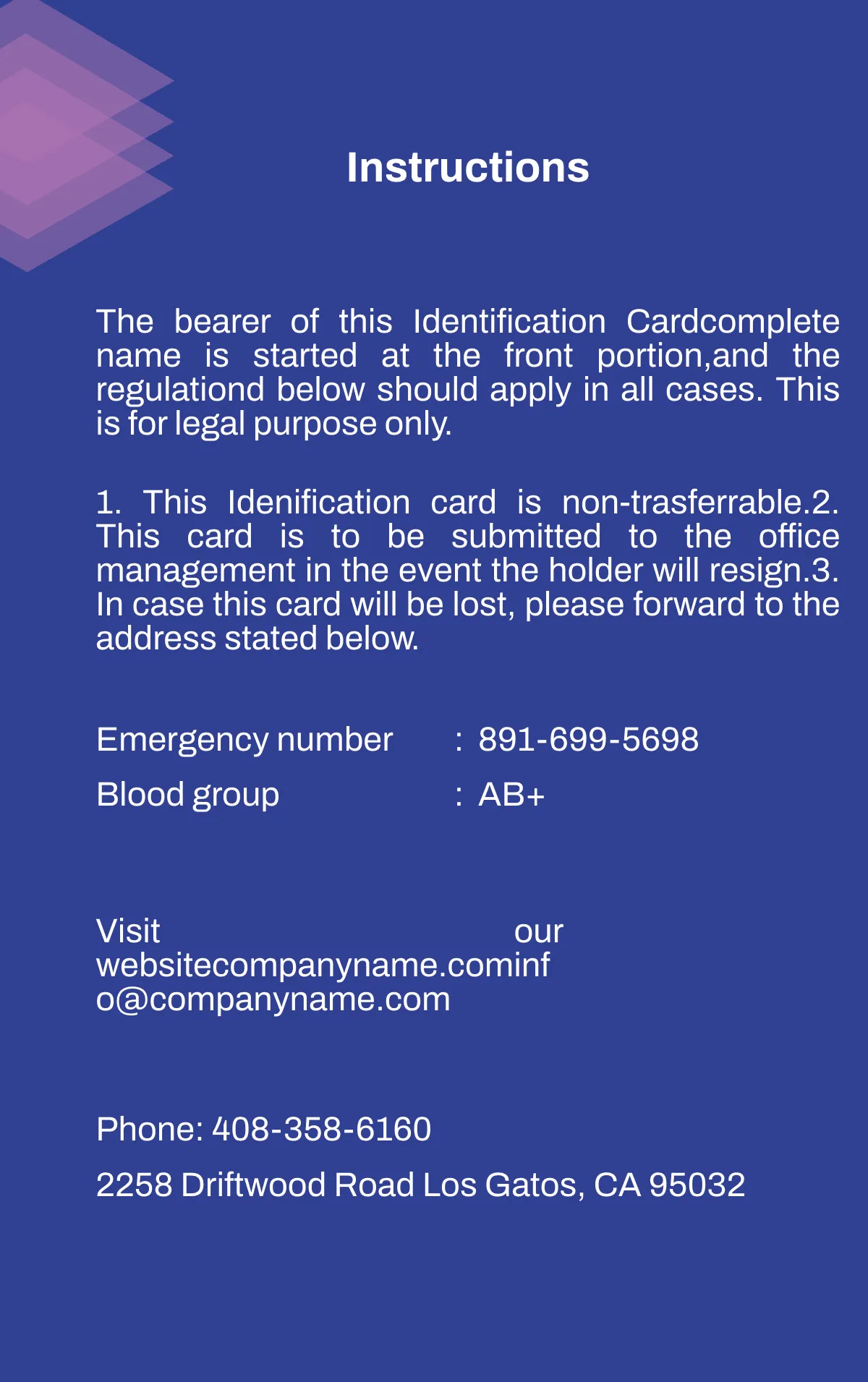 Free Business Networking ID Card Template to Edit Online