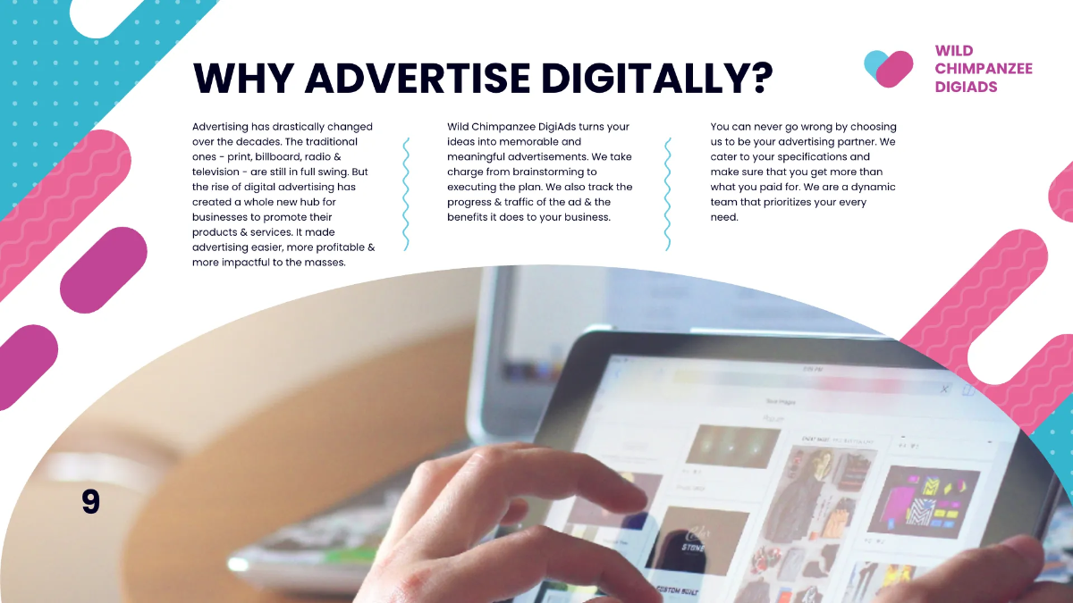 Free Digital Advertising Agency Presentation Template to Edit Online