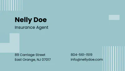 Free Insurance Agency Business Card Template to Edit Online