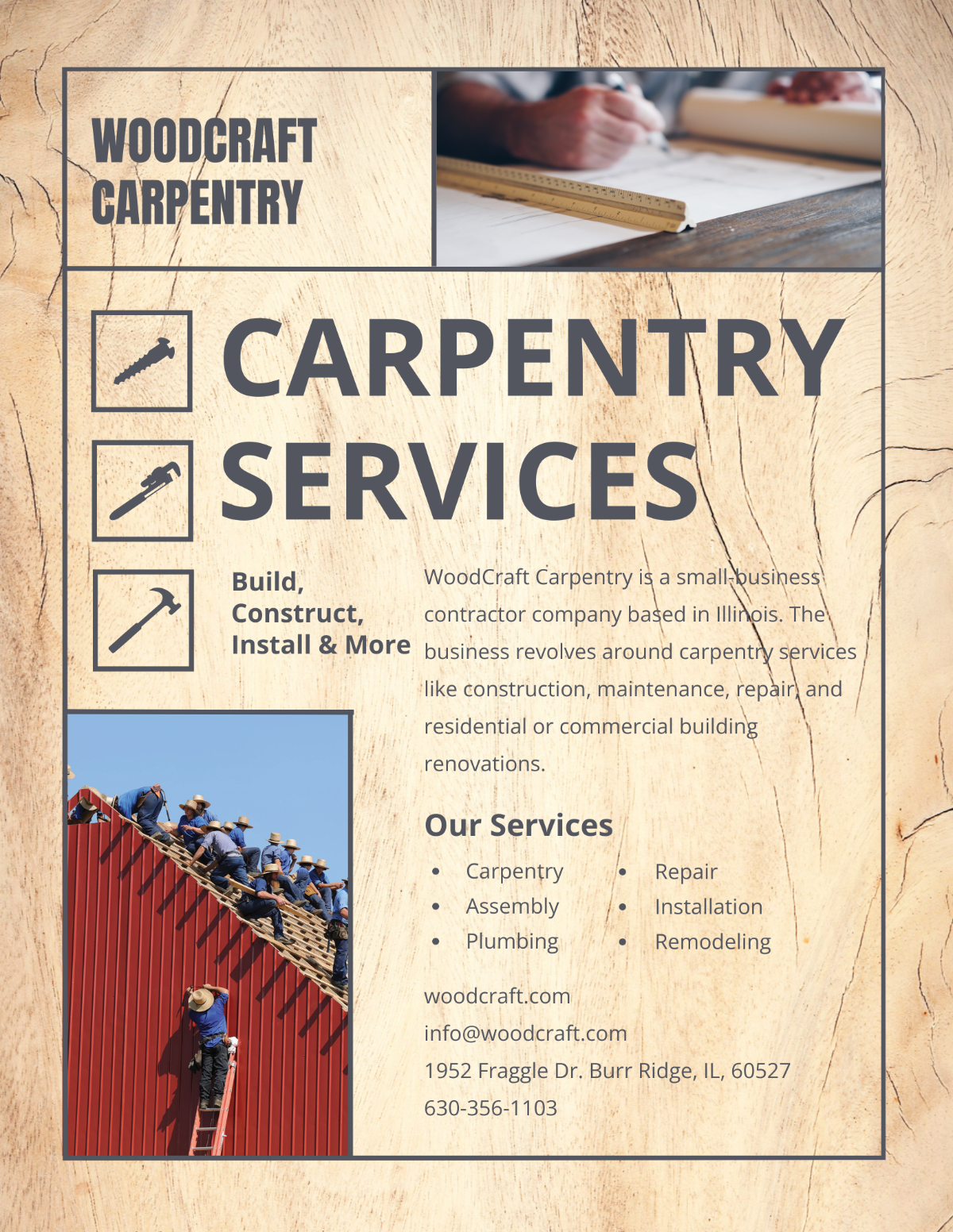 Carpenter Flyer Template