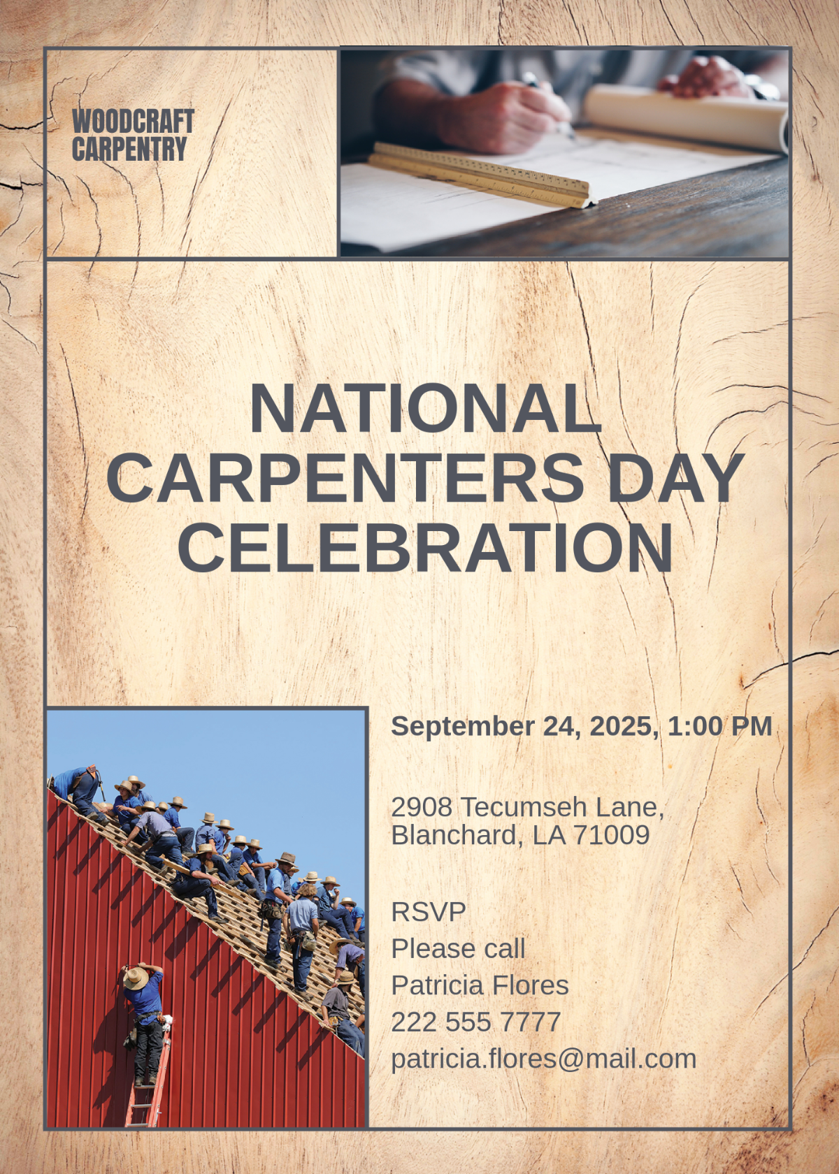 Carpenter Invitation