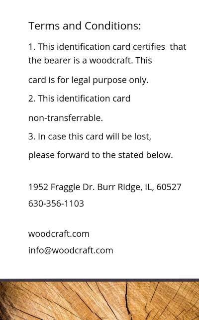 Free Carpenter ID Card Template to Edit Online