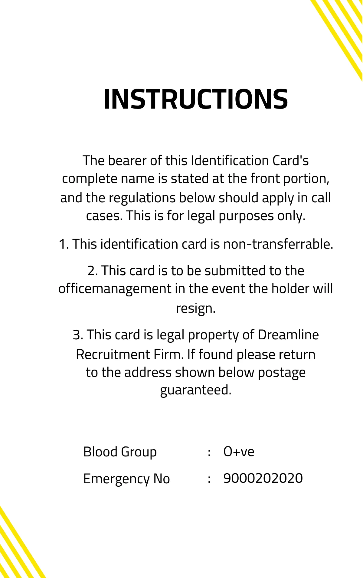 Free Moving Company ID Card Template to Edit Online