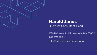 Free Business Advisor Business Card Template to Edit Online
