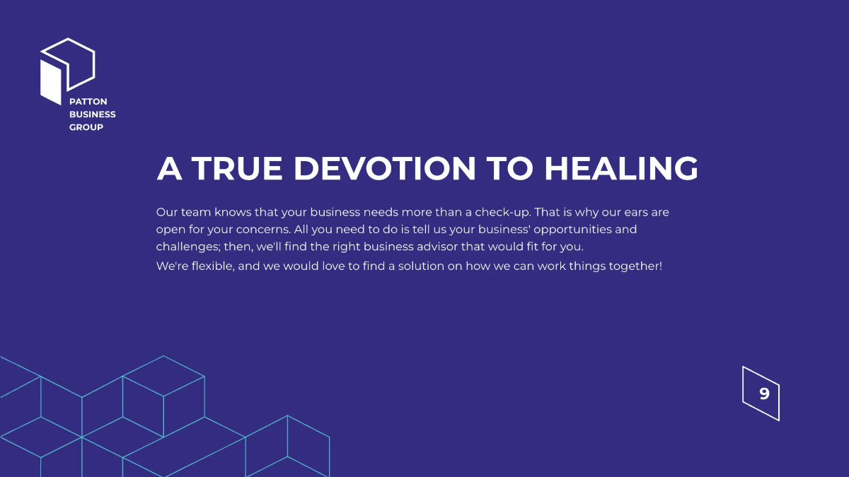 Free Business Advisor Presentation Template to Edit Online