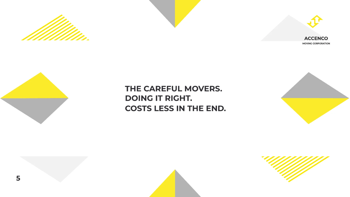 Free Moving Company Presentation Template to Edit Online