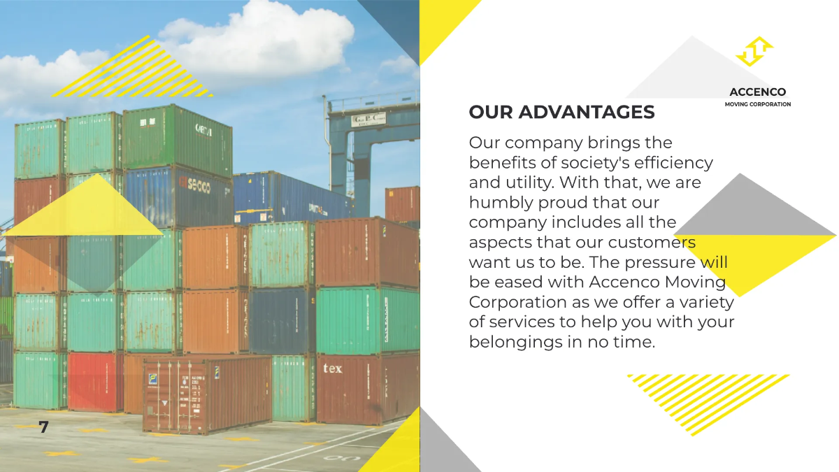 Free Moving Company Presentation Template to Edit Online