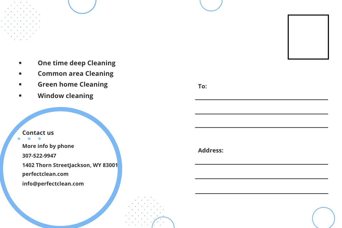 Free Cleaning Services Postcard Template to Edit Online