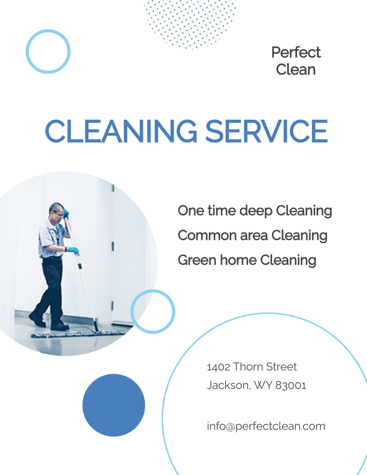 Cleaning Services Pamphlet Template