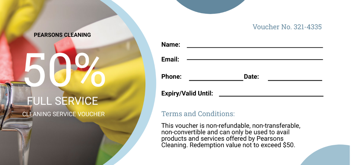 Cleaning Services Voucher
