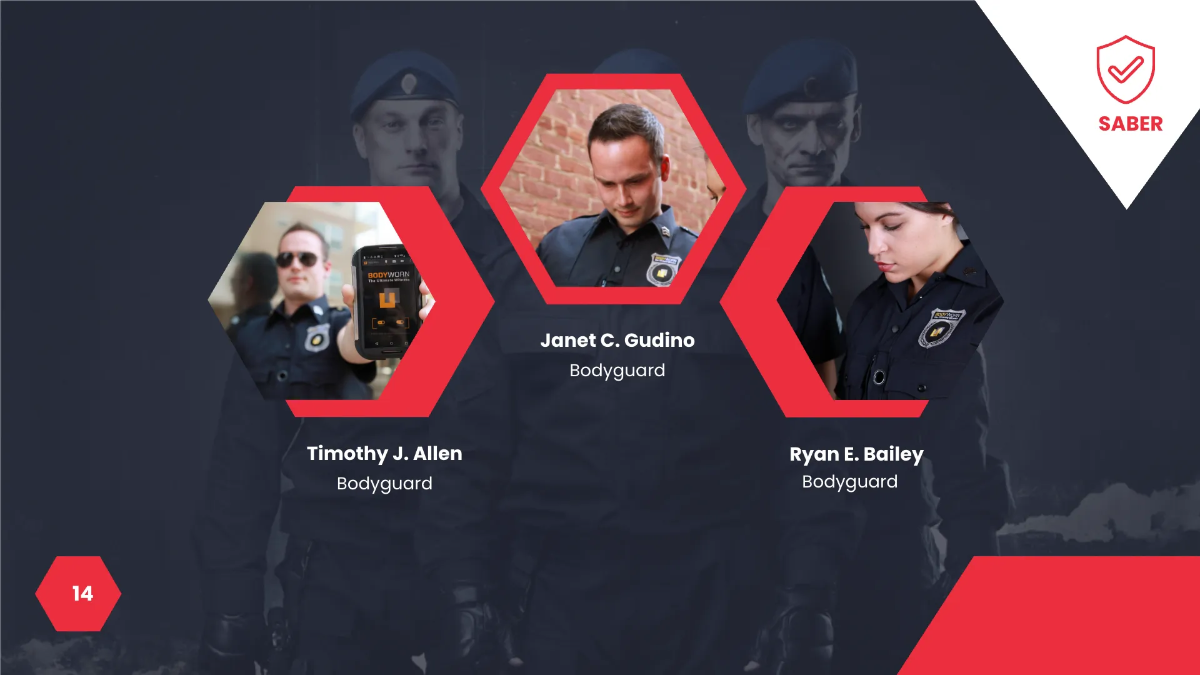 Free Security Guard Services Presentation Template to Edit Online