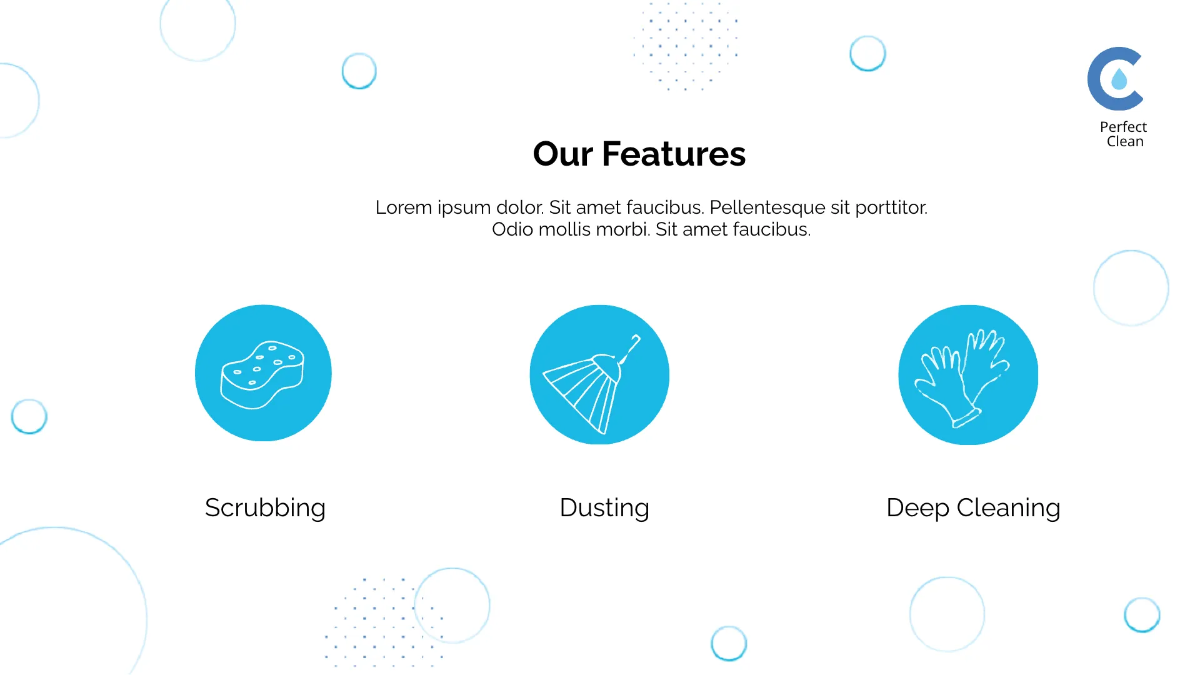 Free Cleaning Services Presentation Template to Edit Online