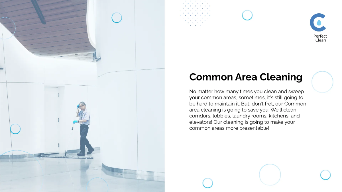 Free Cleaning Services Presentation Template to Edit Online