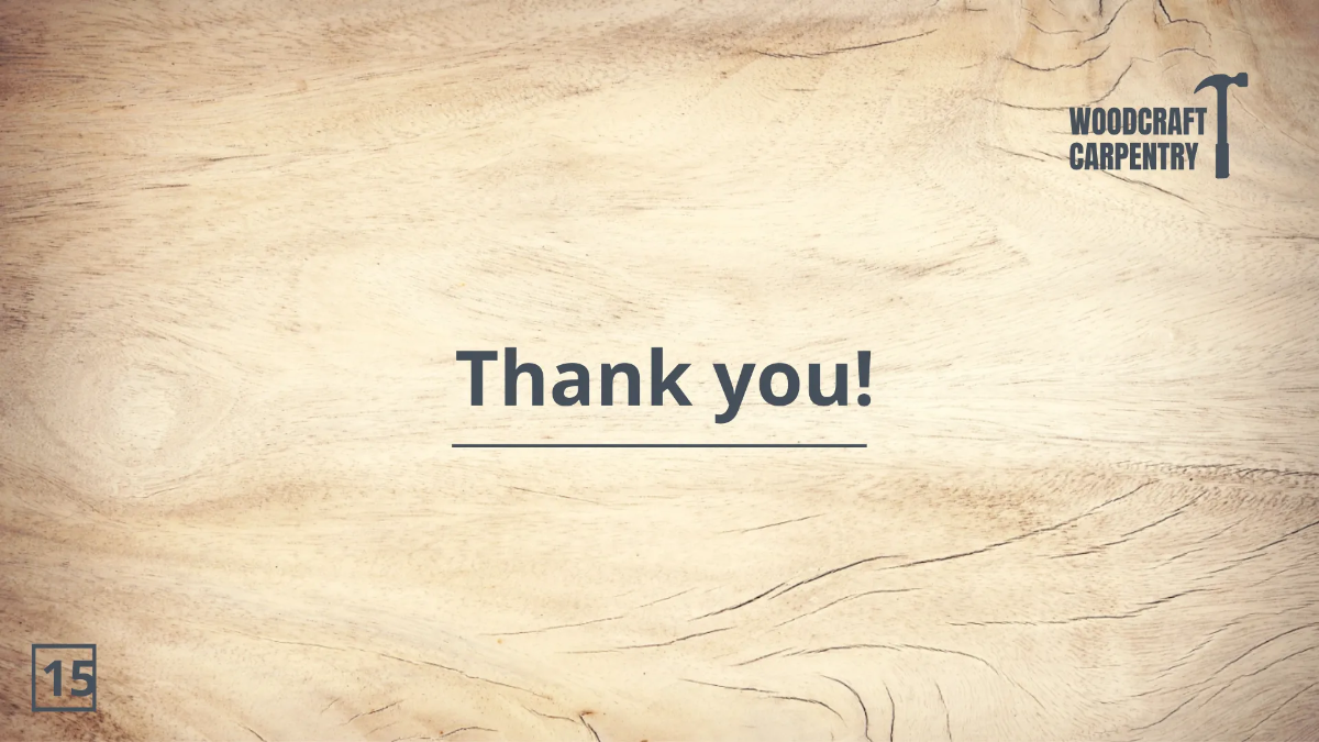 Free Carpenter Presentation Template to Edit Online