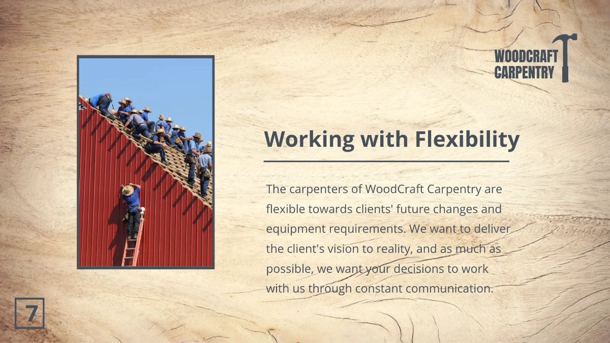Free Carpenter Presentation Template to Edit Online
