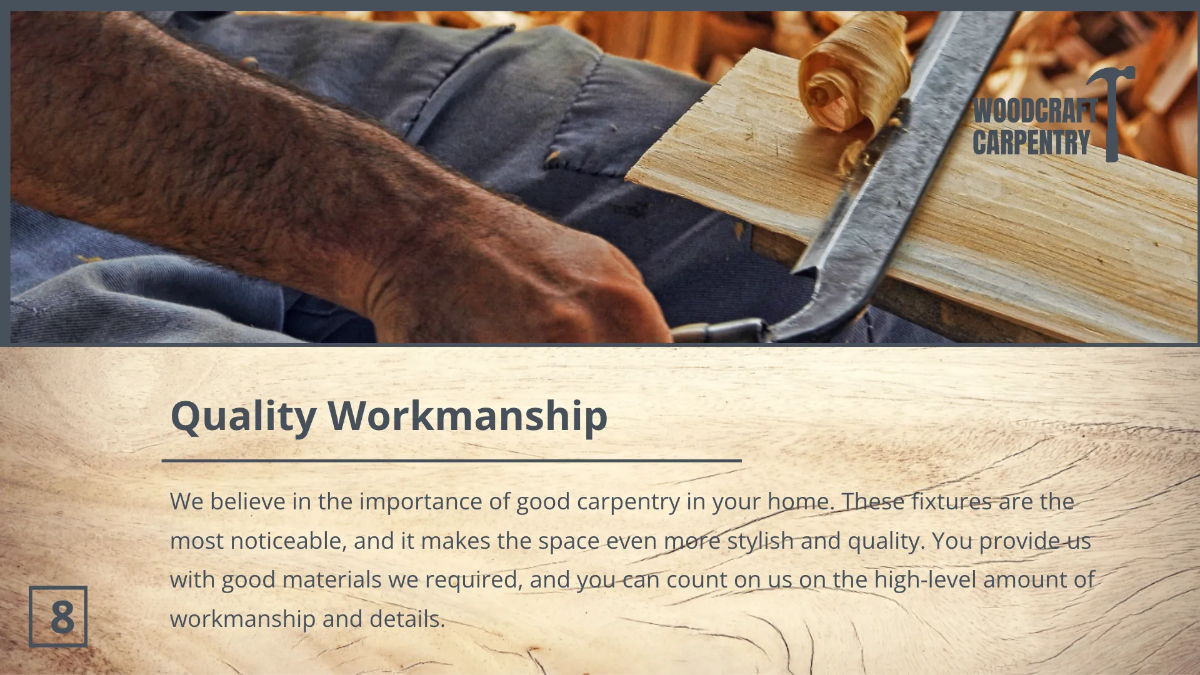 Free Carpenter Presentation Template to Edit Online