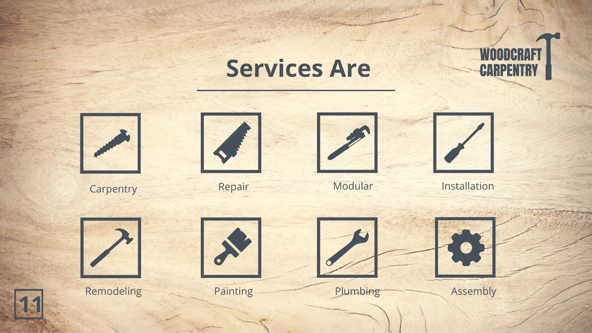 Free Carpenter Presentation Template to Edit Online