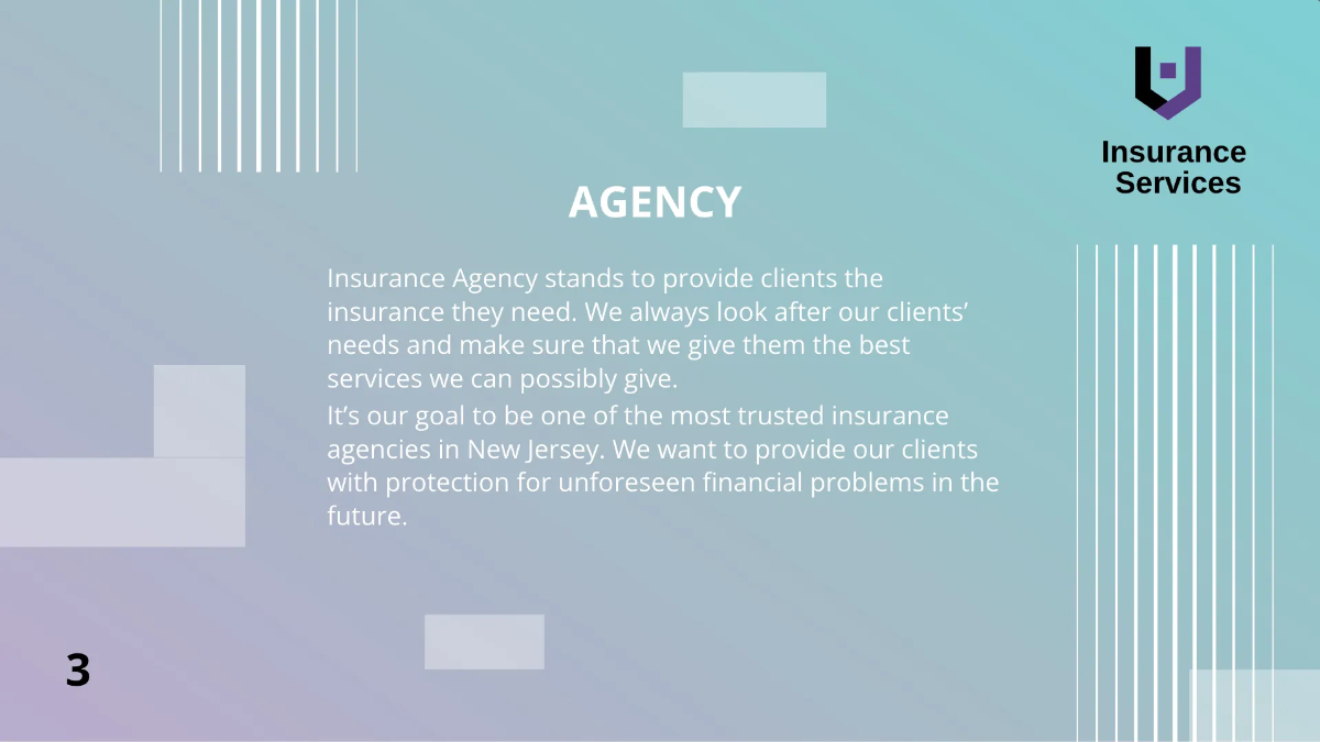 Free Insurance Agency Presentation Template to Edit Online